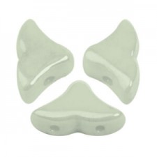 Les perles par Puca® Hélios beads Opaque light green ceramic look 03000/14457